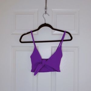 purple bikini top